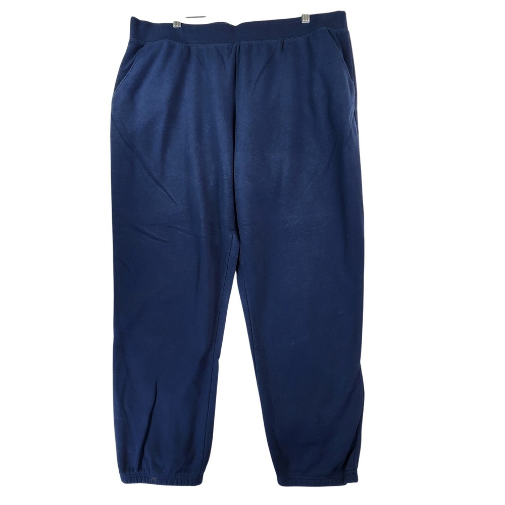 Time and Tru XXL 20 Navy Blue Fleece Jogger Sweatpants Plus Size Loungewear